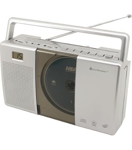 Radio Portable Soundmaster Avec CD, DAB+ Et USB - 20 Stations Préréglées, Prise Casque