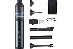 AIDISY Aspirapolvere Auto, Aspirabriciole Senza fili 16000 PA con Motore Brushless ad Alte Prestazioni, Aspirapolvere Portatile da Tavolo con Accessori, Viene Utilizzato in Divani, Automobili, Computer