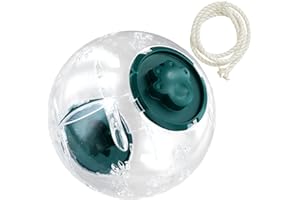Ziyonix 15 cm Palla per Criceto Palla da Corsa per Criceto Palle per Esercizio per Criceti Trasparente Jogging Ball in Plastica per Piccoli Animali Ruota di Corsa per Roditori, Nano Gerbilli (Verde)