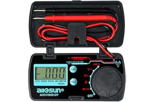 allsun Mini Auto Range Multimètre Numérique AutomotiveTester AC DC Volt AMP OHM LCD Voltmètre Ampèremètre Testeur Outil Auto Power Off Data Hold EM3082