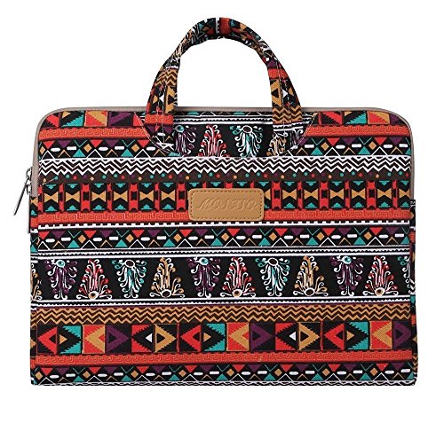 MOSISO Bohemien Segeltuchstoff Hülle Sleeve Laptop Aktentasche für 15-15,6 Zoll MacBooks, Laptops Form: Phönix
