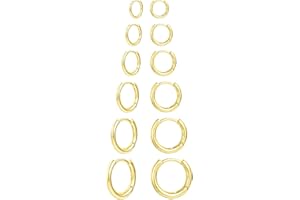 KISSPAT Kolczyki dla kobiet, hipoalergiczne małe kolczyki ze srebra wysokiej próby dla kobiet do wrażliwych uszu, zestaw kolczyków do wielu piercingu