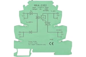 PLC-Schnittstellenrelais, MRA-23D2 15mA-Halbleitermodul-Eingang 3-32VDC-Ausgang 230V ~, ultradünn 6,2 mm, 81 * 6,2 * 78mm