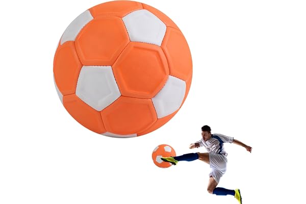 HENGBIRD Fotbollskurvboll för utomhus, Eva gummi Swerve Ball fotboll, flexibel elastisk, kurvformad fotbollsboll, rolig fotbollsleksak stor present för utomhus