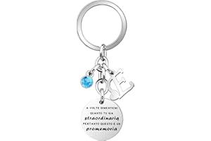 SAMORION "A Volte Dimentichi Di Essere Fantastico" Portachiavi Regalo Ispiratore Nome Lettera Iniziale Portachiavi Per La Laurea Di Compleanno Della Ragazza Delle Donne Portachiavi Anniversario Di Natale