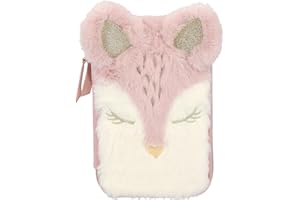 Depesche 12575 Princess Mimi Wild Forest - wypełniony 2-komorowy piórnik w kolorze różowym i białym z motywem jelenia, piórnik z kolorowymi kredkami, nożyczkami, linijką itp.