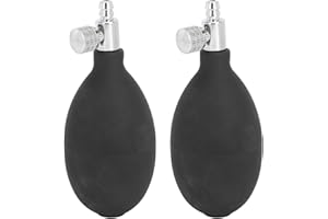 FYEARFLY Blutdruck Latexbirne, Ersatz Inflation Glühbirne, 2 Stück Latex Blutdruckbirne Ersatz Inflations Blutdruckmessgerät Birnepumpe mit Luftablassventil zum manuellen Aufpumpen des Blutdruckmessgeräts