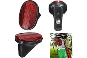 Hehglng Red Bike Mudguard Rear Safety Warning Reflector Tail Mudguard Cycling, Sports Outdoor Bike Accessories