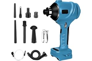 IFYFUL Cordless Dust Blower, Compatible with Makita 18V Battery, Brushless Handheld Compressed Air Duster 447 MPH for Garages Workshop Sawmill Room Home Cleaning (ONLY TOOL)