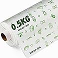Wrap On Butter Paper 500 gm Roll for Roti with Cutter | Improted Food Wrap Paper | Food Wrapping Paper Roll Non Sticky Microwave-Safe Food Packing 50 mtr Parchment Baking Paper.