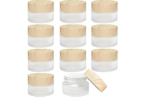 MYTHOSURGE 11 Stück Glas Döschen,Mattiert Glastiegel 20ml,Cremedosen zum befüllen, Cremedose Leer aus Mattglas, Reisekosmetikbehälter für Kosmetika, Lippenbalsam, Lotionen, Cremes