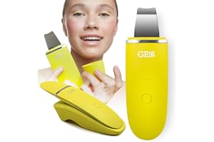 ‎GESS GESS Exotic: 7-w-1 Ultradźwiękowy Peeling Twarzy do Oczyszczania, Peeling Ultradźwiękowy do Zmarszczek i Oczyszczania Porów, pielęgnacja skóry, głębokie oczyszczenie, profesjonalna pielęgnacja w Domu