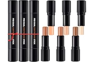 ‎ONLYOILY ONLYOILY 6 Farben Kontur Stift Highlighter,Concealer Contouring und Highlighter in einem, 2 Colour Make up Concealer contouring stift, Bronzer, Kontur stift Und Highlighter Make-Up (#SET)