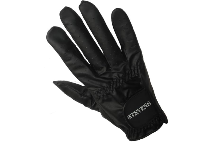 Stevens Mens Right Hand Black Bowling Glove Medium