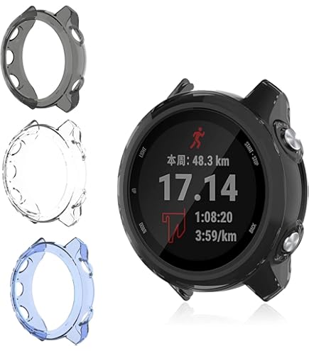 Funda Para Garmin Forerunner 45 TPU Negro Protector De