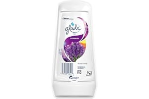 Glade solid gel luftfräschare, lukteliminator för hem och badrum, lavendel, 150 g