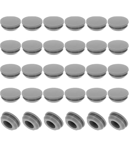 Produktbild von QUARKZMAN Silikon-Lochstopfen 3 Mm – 20 Stück, Schwarz, Flach, Für Dichtung Und Abdeckung Von Löchern