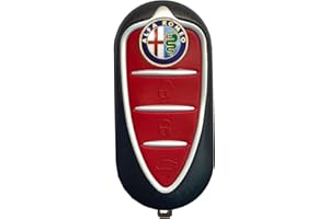 TEKLIGHT Chiave Tutti I Colori Cover Scocca + LOGO + BATTERIA CR2032 OMAGGIO per Alfa Romeo Mito Giulietta Guscio con Lama a 3 Tasti Logo Non Originale LAMA SIP22 (L)