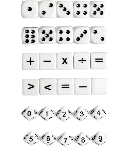 10 Dés D10 Pour Jeux De Rôle RPG - Acrylique - 22 Mm - Multi-couleurs