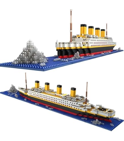 BAUNKO Titanic Modell Bausatz - 2022 Teile 2in1 Schiff Konstruktionsspielzeug