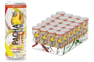 PACHA DRINK PACHA Zero Ananas-Mangue 24x Eau aromatisée pétillante sans sucre 250 ml (Lot de 24)