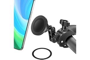 EEEKit Magnetische Fahrrad Handyhalterung mit MagSafe, Handyhalter für iPhone 16/15/14/13/12 & alle Smartphones, geeignet für Fitnessgeräte, Kinderwagen, Heimtrainer & Fahrradlenker