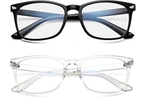 Blaulichtfilter Brille Herren und Damen Satz 2 | Blaulichtfilter Brille Damen | Blue Light Glasses | Blaulicht Brille | Blaufilter Brille Herren | Blaufilter Brille DAMEN | BRILLE Mit BLAULICHTFILTER