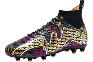 Rokiemen Scarpe da Calcio Uomo Alte Sportivo All'aperto Spike Teenager Scarpe da Calcetto Professionale Scarpe da Allenamento Prato Artificiale competizioni Unisex