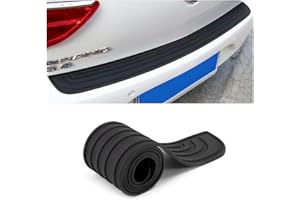 CGEAMDY Protector Parachoques Trasero, 90cm X 7cmm Protector de Goma para el Maletero, Resistente a los ArañAzos Y Antideslizante, se Adapta a la MayoríA de los Accesorios Exteriores del Coche (Negro)