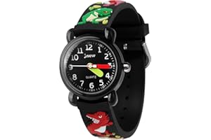 Bigmeda Montre Enfant, Montre à Quartz Analogique de Dessin Animé 3D, Montre-Bracelet pour Garçons et Filles, Montre pour Enfant étanche 30M