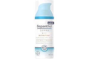 Bepanthol Derma Nutritiva Crema Facial Hidratante De Día Con SPF25, Piel Seca Y Sensible, 50 Mililitros
