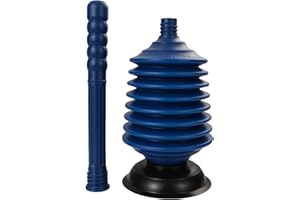 CZ-XING Heavy Duty Toilet Unblocker Toilet Plunger Drain Opener Strong Suction Rubber Cup Plastic Handle Drain Unblocker Perfect Kitchens Shower Bathroom Bathtub Tools