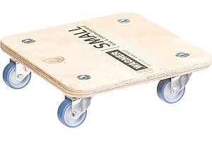 WAGNER Plataforma de Carga MM 1353-29 x 29 cm - para Electrodomésticos y Muebles, 250 kg de Capacidad de Carga, Orificio de Agarre, Muy Móvil, Certificado FSC® - 20135301