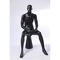 Euroton MS-12 Sitzende Schaufensterpuppe - Männlich 189cm Acryl Glasfaser