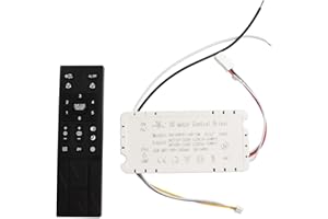 Bulevisiter Kit de télécommande pour ventilateur de plafond, télécommande à intensité variable, 6 réglages de vitesse de ventilateur différents