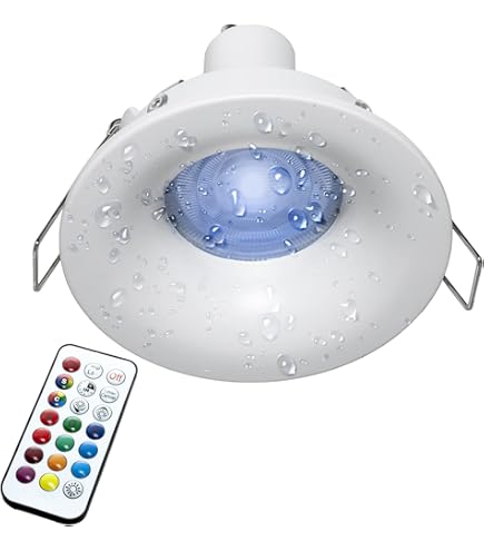 Planetitaly Faretti LED Smart WiFi IP65 - RGB CCT 2700K-6500K Controllo Vocale App - Per Bagno Doccia