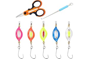 BEELUKY 5 Pezzi Esche Artificiali Spinning Spoon Trout Area,Cucchiai da Pesca Trota Kit Cucchiaini Da Pesca Esche per Trota, Persico,Luccio Spoon Kit