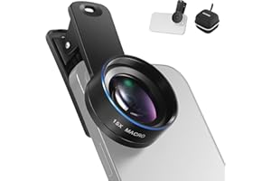 NEEWER Basics Makro Handy Objektiv Set, 15 Fach Macro Lens mit 37mm Objektiv Clip, HD, Kamera Fotografie Zubehör Kompatibel mit iPhone Samsung Android Smartphone, LS-69