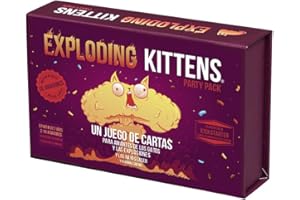 Exploding Kittens | Party Pack | Juego de Cartas para los Amantes de los Gatos y Las Explosiones| A Partir de 7 Años | De 2 a 10 Jugadores | 15 Minutos por Partida | Español