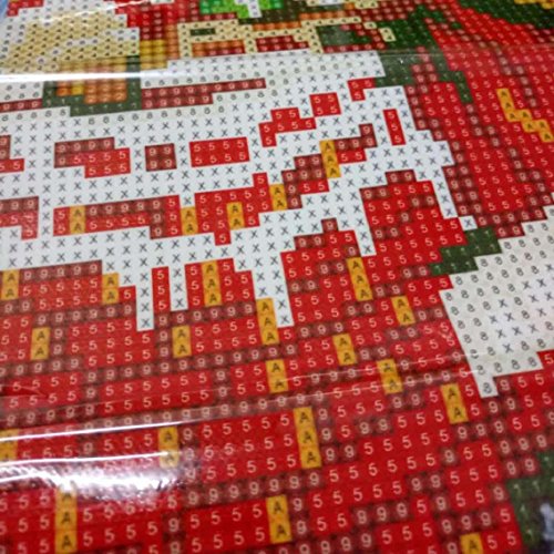 BZLine® 5D Stickerei Santa Claus Strass Geklebt DIY Diamant Malerei Cross Stich Decoration, 40* 30cm (B) - 8