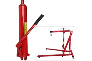 Holdfiturn Long Pump Jack 8 Ton Hydraulic Jack with Manual Hydraulic Pump Car Repairing Set Heavy Duty Single Pump Jack for Car Van Boat Truck Caravan Engine Crane Oil Hose