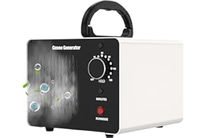 Generador de Ozono Hogar 28,000mg/H, Profesional Máquina de Ozono Para Coche Desinfectador de Ozono Purificador Ozono de Aire