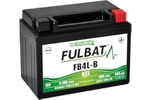 FULBAT BATTERIE MOTO FULBAT GEL FB4L-B / YB4L-B 12V 5,3AH 50A