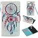 Produktbild HUAWEI HONOR 7A Hülle, HUAWEI HONOR 7A Schutzhülle, HUAWEI HONOR 7A cover Alfort Lederhülle Design Dual Use Flip Hülle Cover Schale Book Type PU Leder + PC Hülle Innere Magnetverschluss Flip Case Wallet Case für HUAWEI HONOR 7A Smartphone Ledercase Tasche Taschen Schalen Handytasche mit Standfunktion und Kartenfächer ( Bunte Tropfen Windspiele )