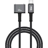 Bix BXM3C 140W Type-C to Magsafe 3 Macbook Pro and Macbook Air 13&Prime; 14&Prime; 16&Prime; M1 M2 Compatible PD 3.1 Magnetic Braided Fast Charging Cable