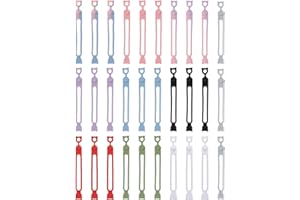 FUKAISU 30szt Silikonowych Opasek Kablowych, Wielokrotnego Użytku Elastyczne Opaski Kablowe Kabli Danych Słuchawek Ładowarek i Przewodów Wielofunkcyjne Opaski Kablowe do Biura Domu i Podróży (Kolorowe)