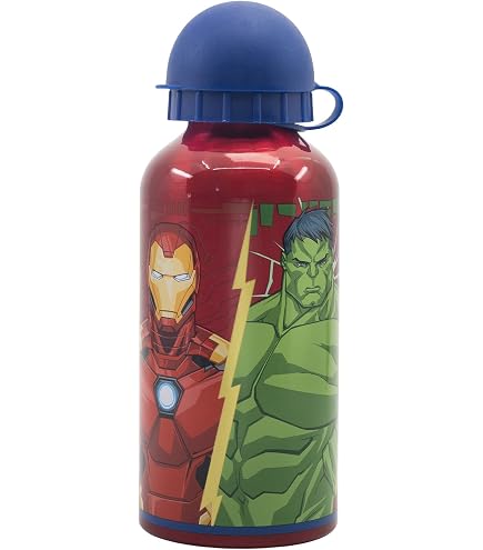 Stor Avengers Brotdose | Rechteckig | 17x14x5,6 Cm | Mit Besteck | BPA-frei