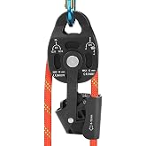 Leapiture Load Pulleys Heavy Duty Lifting Pulley Large Capacity Swivel Pulley Safety Equipment Compatible with 8-12mm Ropes f