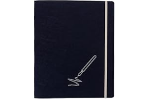 LUXDAG Porte-documents A4 en feutre (couleur au choix) | Porte-documents pour bloc-notes, documents, feuilles, cartes de visite, porte-stylos. Füllfederhalter bleu foncé