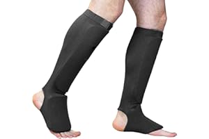 POVANJER Kickboxing Shin Pads, Leg Protection for Martial Arts, Sports Shin Pads, Kickboxing, MMA, Muay Thai Shin Guards, Leg Guards for Adults